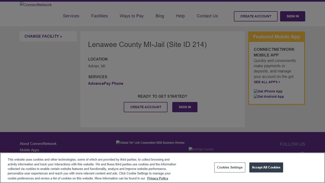 Lenawee County MI-Jail ConnectNetwork
